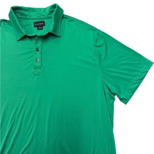 CHASE 54 Men's Green Polo Shirt 2XL Golf Performance Short Sleeve Collared